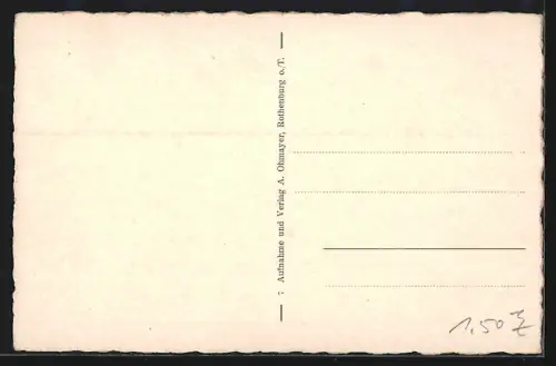 AK Rothenburg o. T., Rödergasse, Markusturm