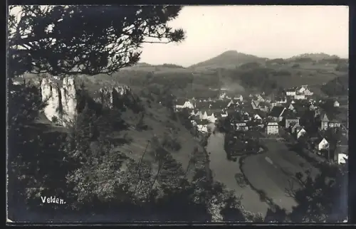 AK Velden / Pegnitz, Teilansicht mit Felsen