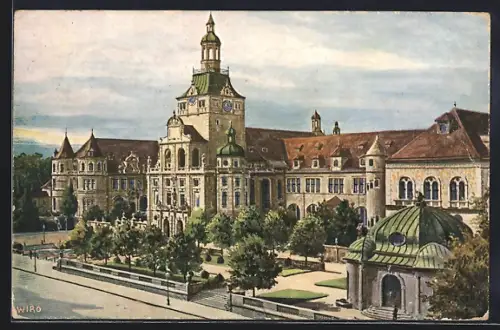 Künstler-AK München, Neues Nationalmuseum