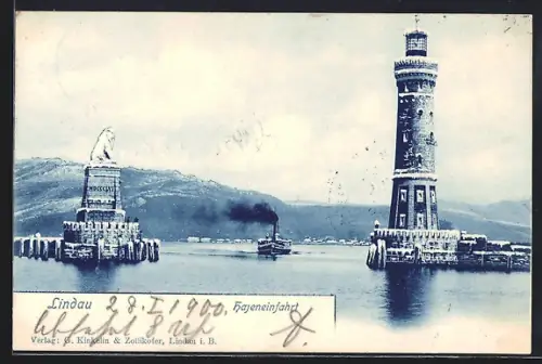 AK Lindau i. B., Hafen-Einfahrt