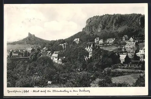 AK Gerolstein /Eifel, Blick auf die Munterley und den Auberg