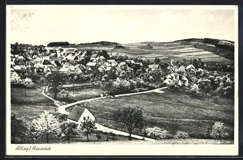 AK Altlay /Hunsrück, Teilansicht mit Feldweg