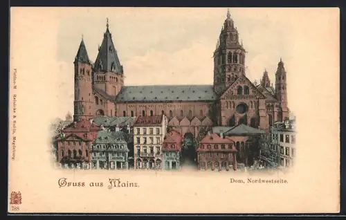 AK Mainz, Dom, Nordwestseite