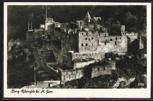 AK Burg Rheinfels, Totalansicht