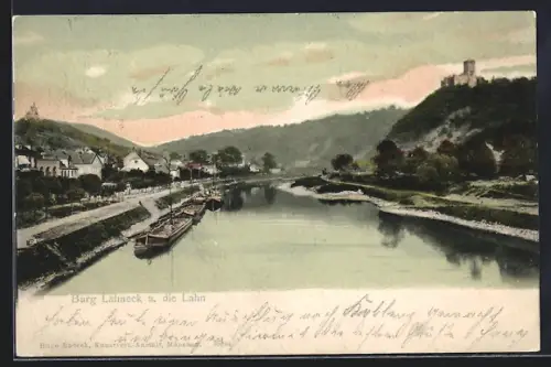 AK Lahneck, Burg Lahneck und die Lahn