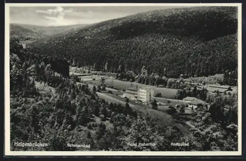 AK Heigenbrücken, Schwimmbad, Hotel Hubertus, Kneippbad