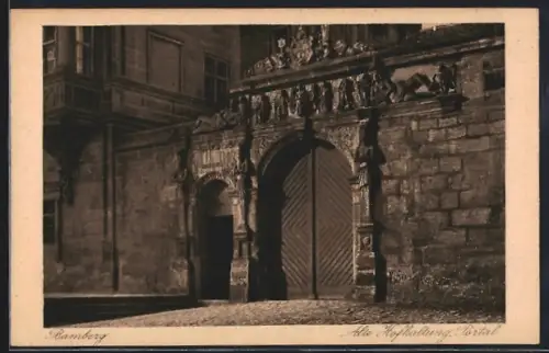 AK Bamberg, Alte Hofhaltung, Torbau