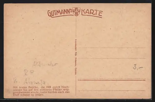 AK Rech a. d. Ahr, Steinerne Brücke, Dorfansicht, Kirche