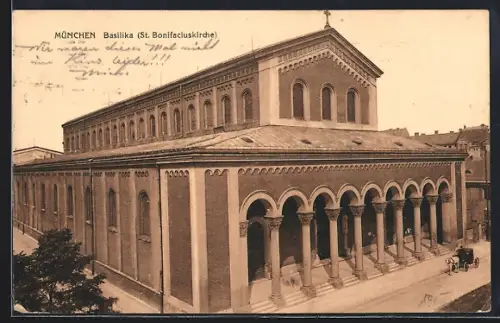 AK München, Basilika St. Bonifacuskirche