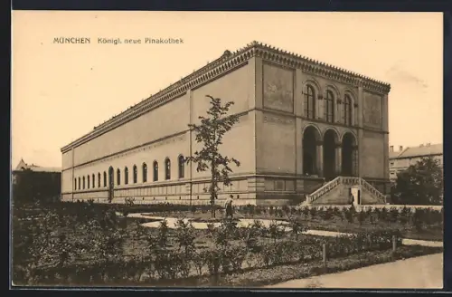 AK München, Königl. neue Pinakothek
