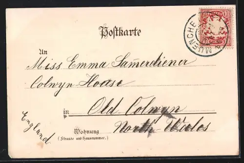 AK München, Mariensäule