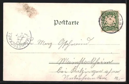 AK München, Neuhauserstrasse, Strassenansicht, Geschäftshaus Hermann Scherrer