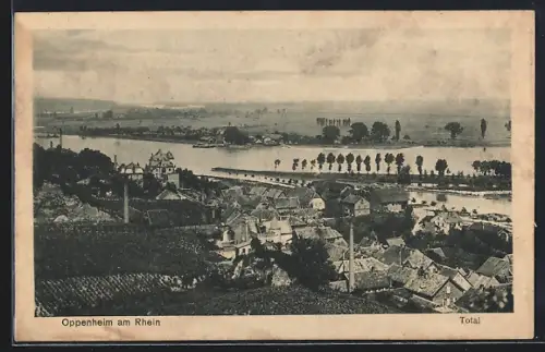 AK Oppenheim am Rhein, Totalansicht
