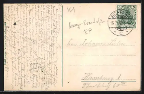 AK Bornhofen, Blick auf das Kloster und die feindlichen Brüder