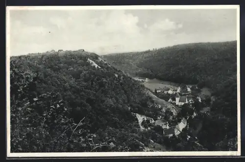 AK Lautern a. Ulm, Ortsansicht aus der Vogelschau