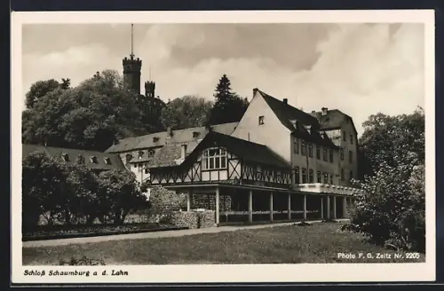 AK Schaumburg a. d. Lahn, Blick auf das Schloss