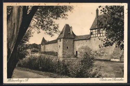 AK Weissenburg i.B., Partie am Seeweiher