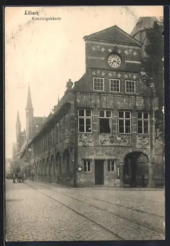 AK Lübeck, Blick auf Kanzleigebäude