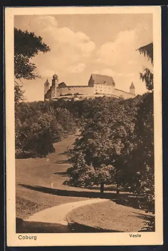 AK Coburg, Blick auf die Veste