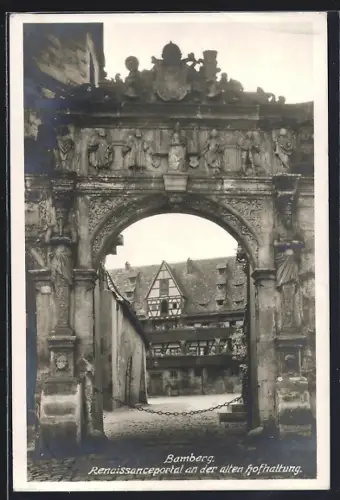 AK Bamberg, Renaissanceportal an der alten Hofhaltung