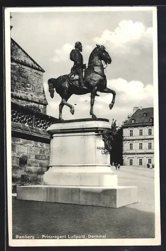 AK Bamberg, Prinzregent Luitpold-Denkmal