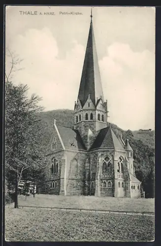 AK Thale a. Harz, Blick auf die Petri-Kirche
