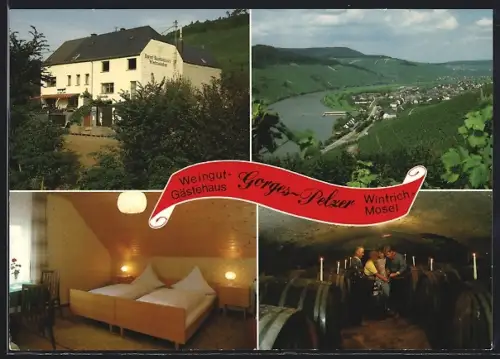 AK Wintrich /Mosel, Hotel-Restaurant Gorges-Pelzer, Moselweinstrasse 2, Innenansichten