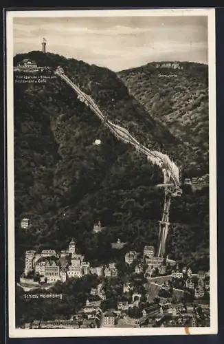 AK Heidelberg, Restaurant u. Cafe Königstuhl, Schloss und Sternwarte