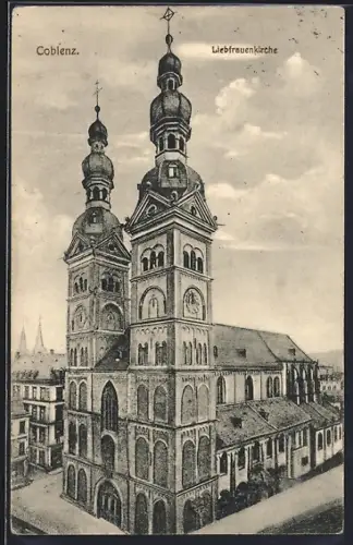 Künstler-AK Coblenz, Liebfrauenkirche
