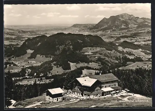 AK Oberstdorf /Allgäu, Alpenhotel Schönblick