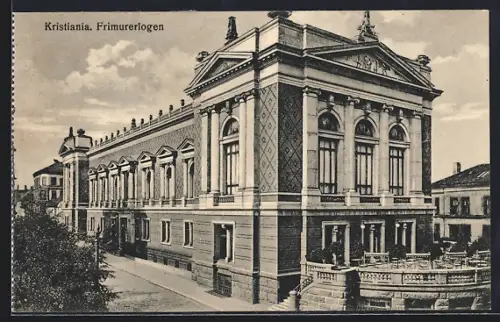 AK Oslo, Frimurerlogen, Blick auf die Freimaurerloge
