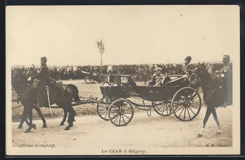 AK Zar Nikolaus II. von Russland fährt nach Betheny