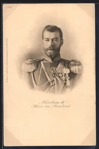 AK Nicolaus II., Kaiser von Russland