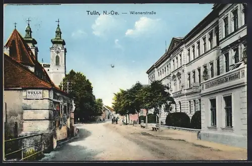 AK Tulln /N.-Oe., Gasthaus zum Wienerthor v. Franz Sedlmeyer, Wienerstrasse