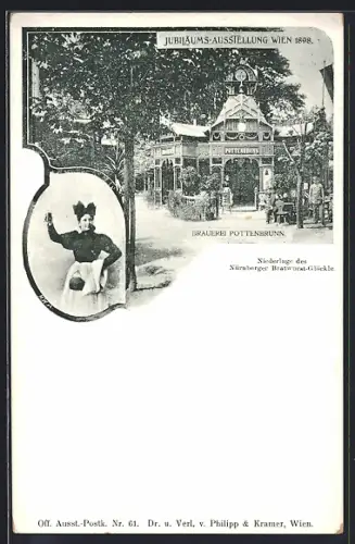 AK Wien, Jubiläums-Ausstellung 1898, Brauerei Pottenbrunn