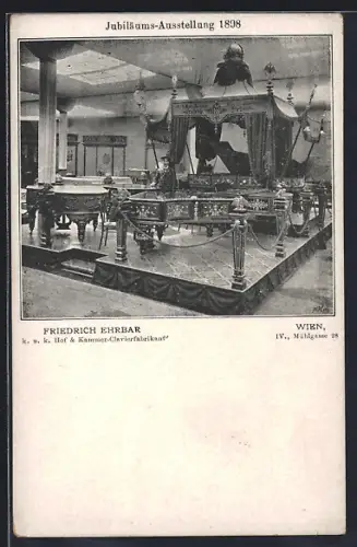 AK Wien, Jubiläums-Ausstellung 1898, Clavierfabrikant Friedrich Ehrbar