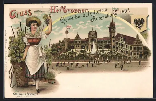 Lithographie Heilbronn, Industrie-Gewerbe- u. Kunst-Ausstellung 1897