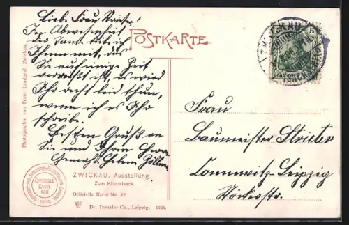 AK Zwickau, Ausstellung 1906, Zum Klippelsack