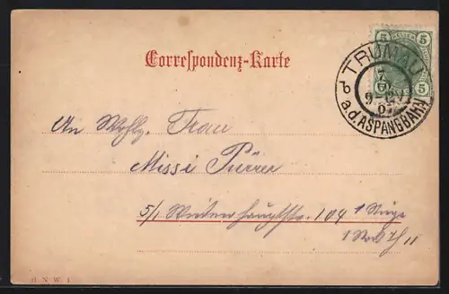 AK Trumau /N. Ö., K. k. priv. Trumau-Marienthaler Baumwollspinnerei u. mech. Weberei, Fabriksrestauration