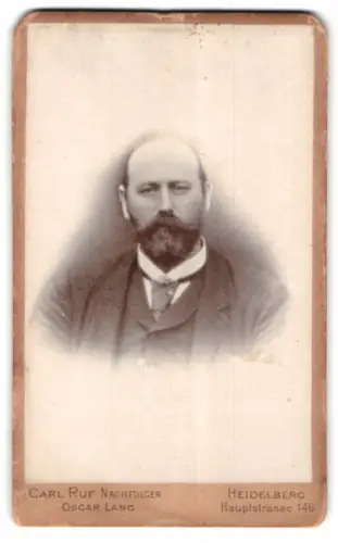 Fotografie Carl Ruf Nachfolger, Heidelberg, Hauptstrasse 146, Max Storch mit Bart