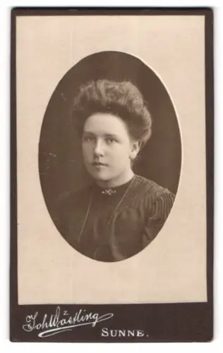 Fotografie Joh. Wastling, Sunne, Maja Engström im Porträt
