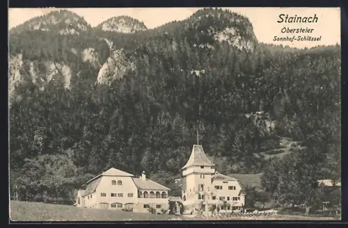 AK Stainach /Obersteier, Hotel Sonnhof-Schlössel