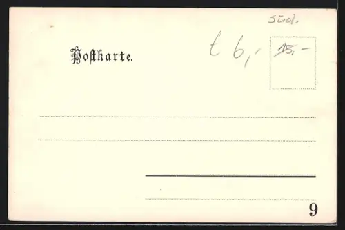 AK Bad Wildstein, Teilansicht, Ortspartie, Gänseblumen, Passepartout
