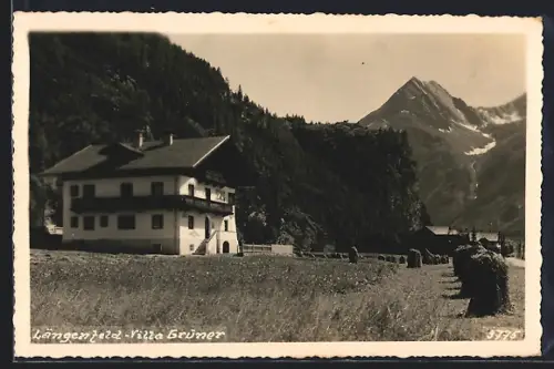 AK Längenfeld, Blick auf die Villa Grüner