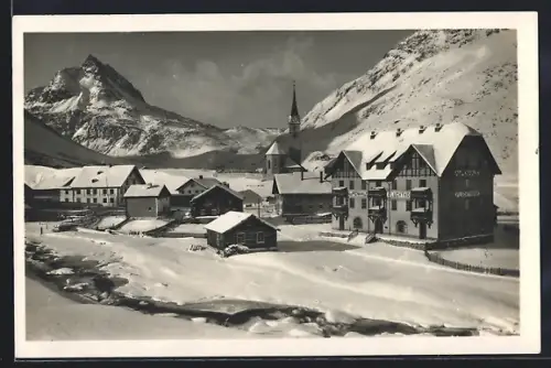AK Galtür i. Paznaun, Gesamtansicht im Winter