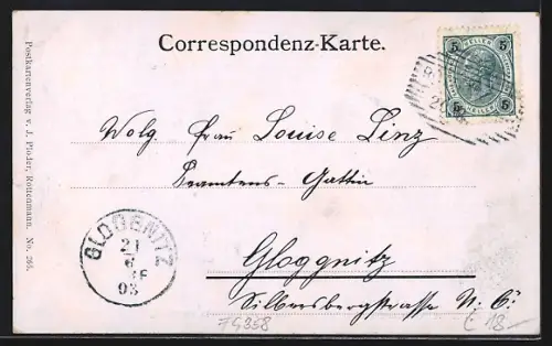 AK Rottenmann, Der Stadtplatz mit Stein am Mandl