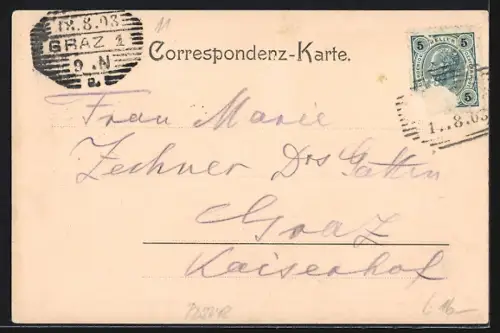 AK Johnsbach /Ob. Steierm., Gasthof zum Donnerwirt Rud. Krösswang