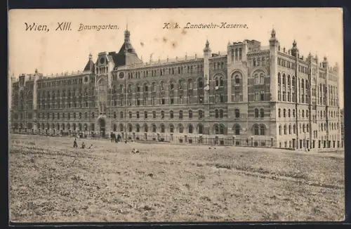 AK Wien, Baumgarten, K. k. Landwehr-Kaserne