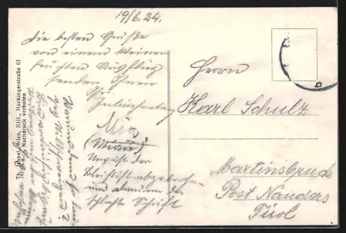 AK Wien-Nussdorf, Gasthaus Bockkeller Franz Schmidt