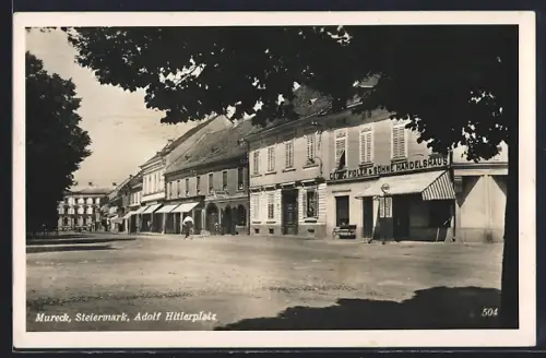 AK Mureck /Steiermark, platz mit Georg Fidler & Söhne Handelshaus
